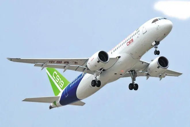 中国国产大飞机C919敦煌机场创大强度试飞多项纪录